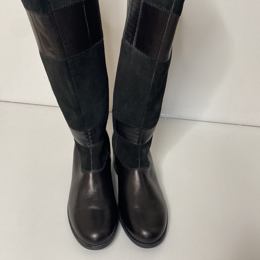 Clarks Nevella Nova Riding Patchwork Leather And … - image 3